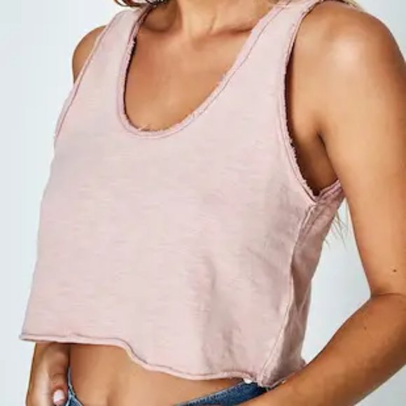 Dusty Pink Stone By Stone Crop Top - Picture 1 of 3